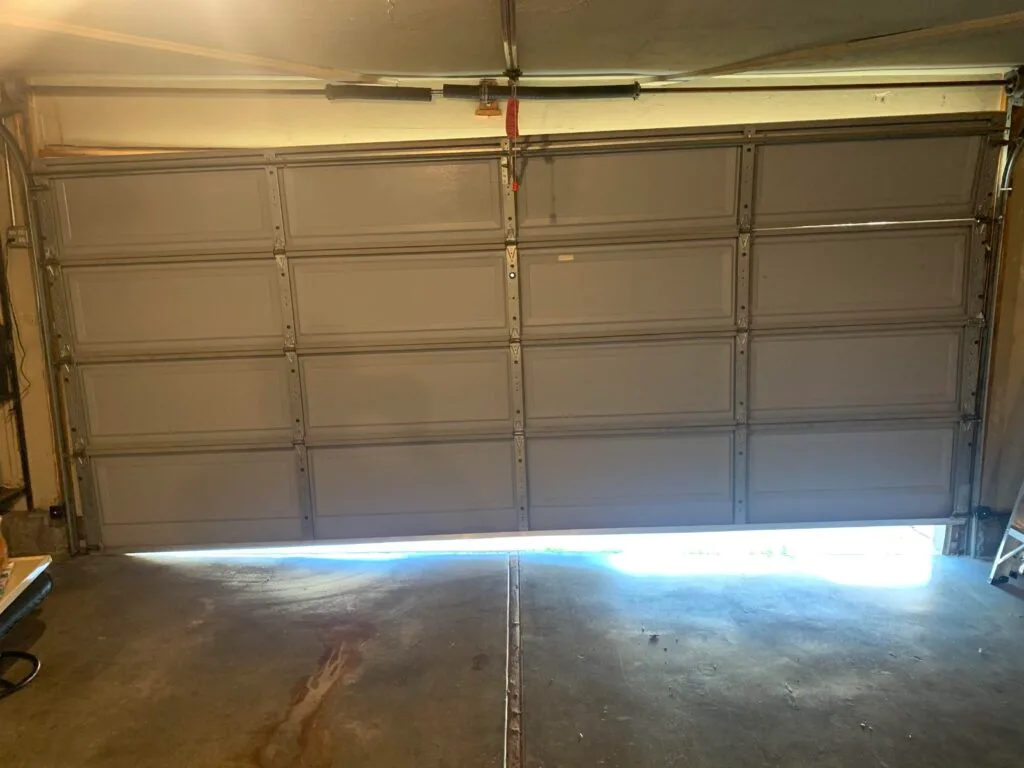 stuck garage door
