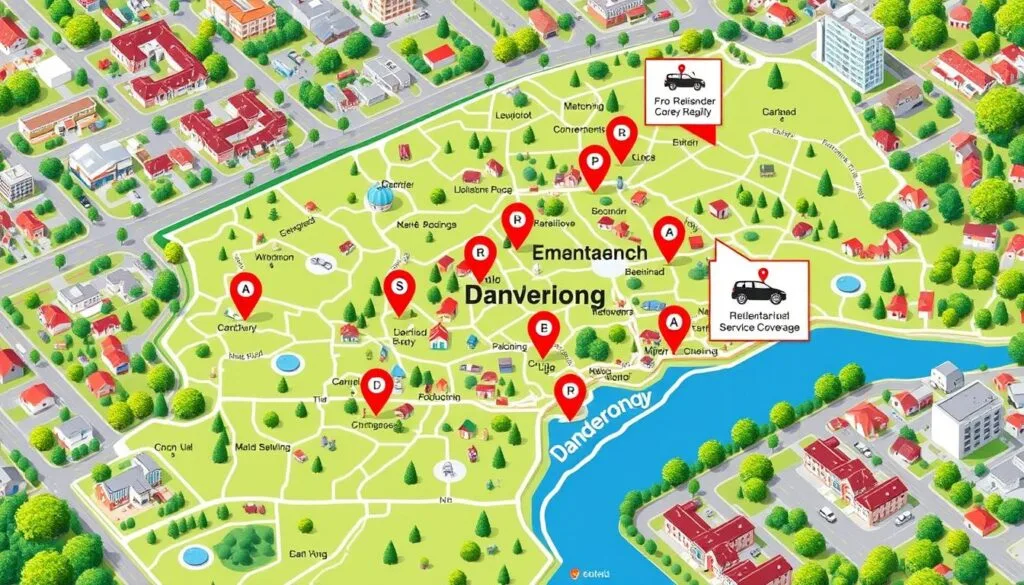 service coverage in Dandenong region service coverage in Dandenong region
